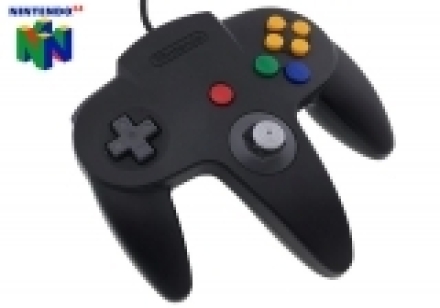 /Nintendo 64 Controller Black met Nieuw Pookje voor Nintendo 64