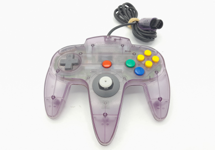 Nintendo 64 Controller Clear Purple met Nieuw Pookje voor Nintendo 64