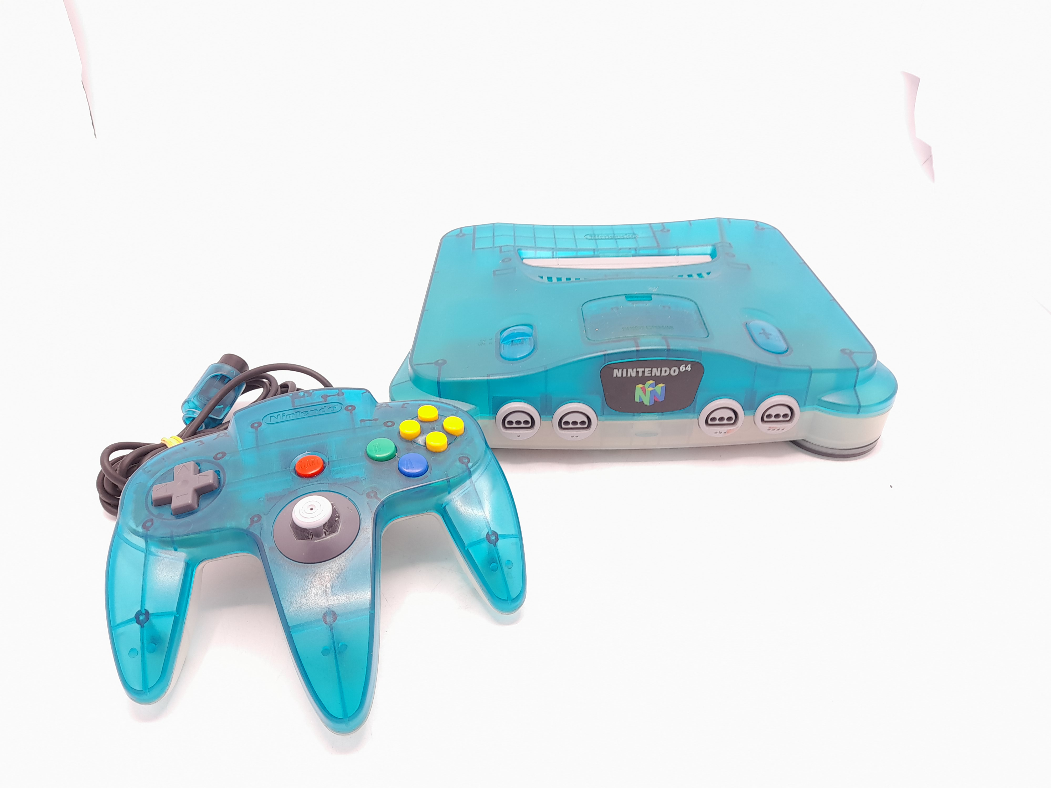 Foto van Nintendo 64 Clear Blue & Controller