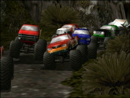 Speel met verschillende bekende monstertrucks.