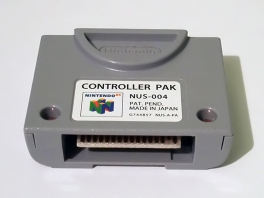 Enkele spellen bieden je de mogelijkheid gegevens op het <a href = https://www.mario64.nl/Nintendo-64-spel.php?t=Nintendo_64_Controller_Pak target = _blank>Controller Pak</a> op te slaan.