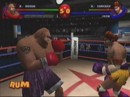 Este jogo parece mais um jogo de luta clássico do que um jogo de boxe real.