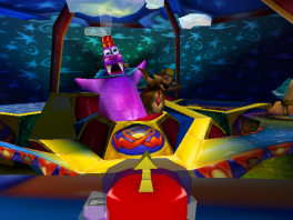 Net als Diddy Kong Racing lijdt deze game aan het doodenge-beesten-met-oosterse-hoedjes-syndroom.