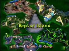 Speel op allerlei bekende Parijse locaties, zoals... Reptar Island?